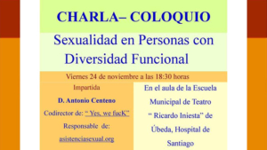 Charla-Coloquio: Sexualidad en personas con Diversidad Funcional