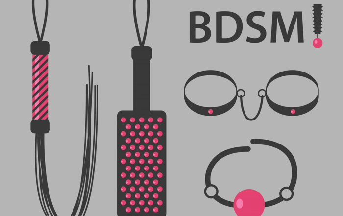 Dibujo representando objetos para la práctica del BDSM